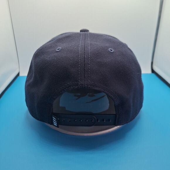 Neff Skate Company Navy Blue Patch Adjustable Snapback Hat Cap - Picture 4 of 7
